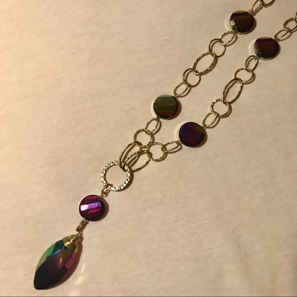 Lia Sophia Rainbow Pendent Necklace